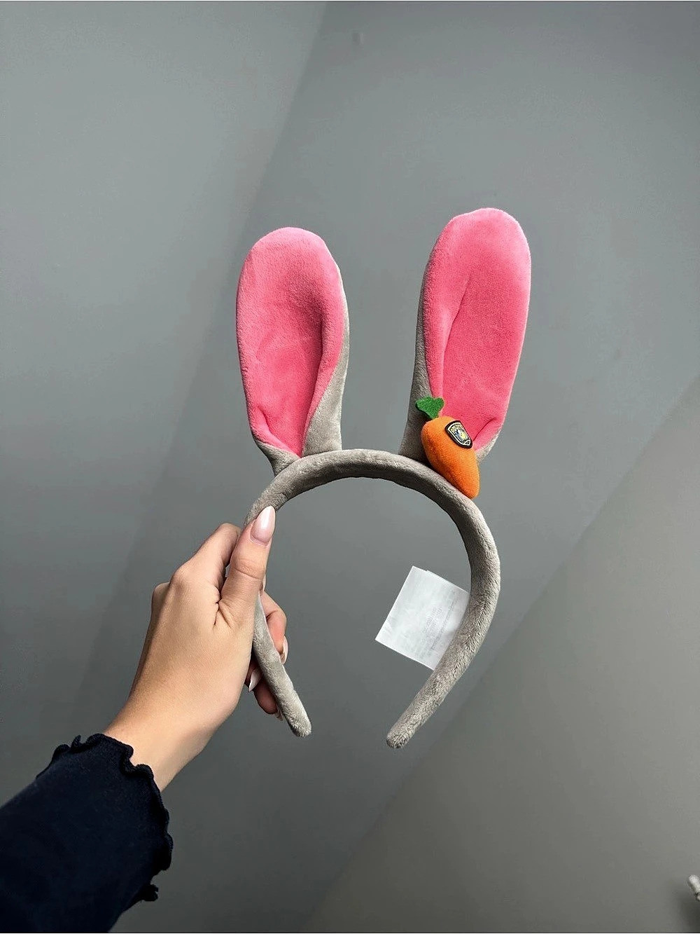 Disney Judy Hopps Plush Ears Headband for Adults Pink & Gray